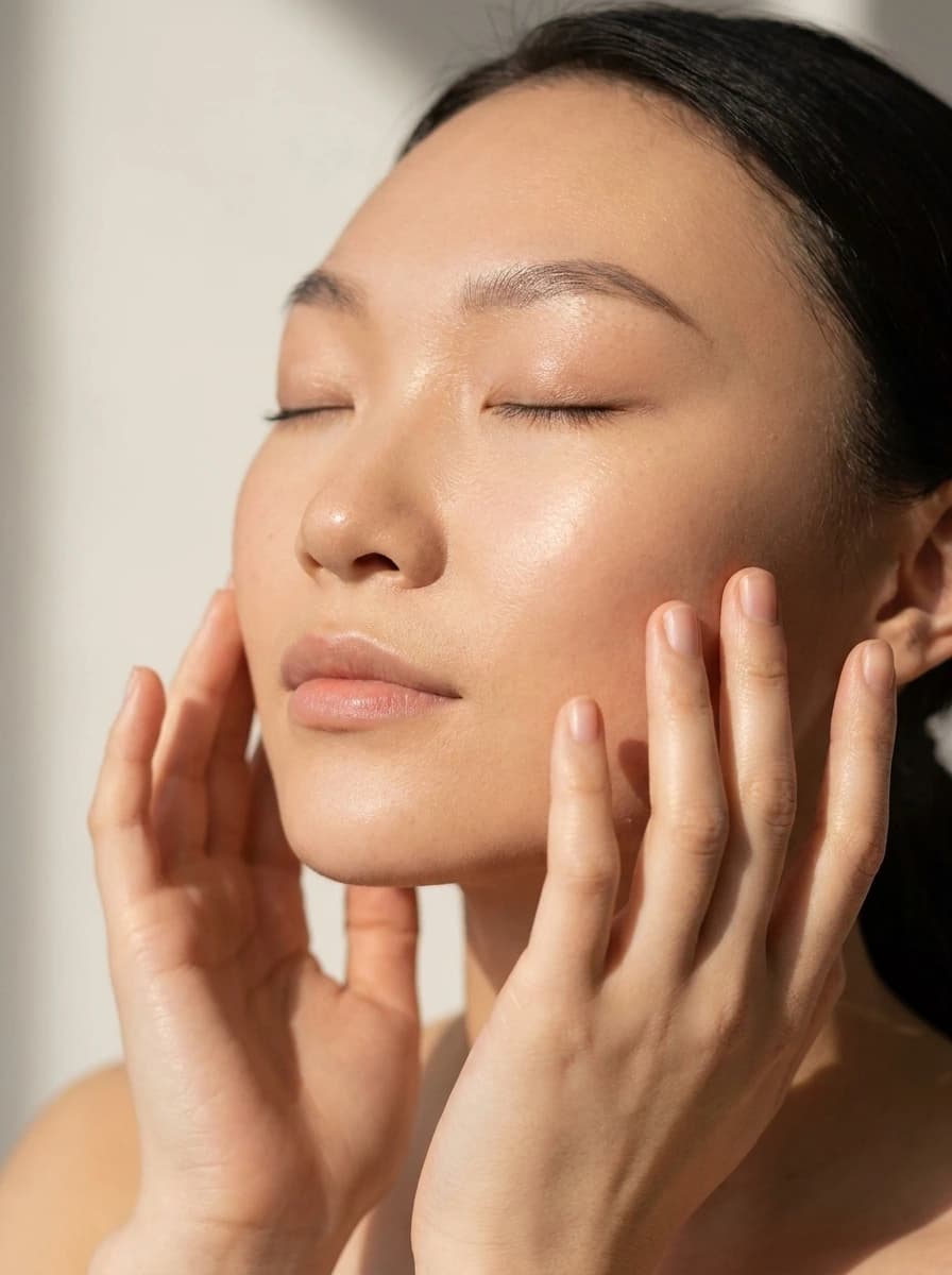 Cuidado e toque suave na pele